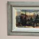 Original Swedish Oil On Panel – “Abstract Composition” By Erik Emanuelsson – Vintage & Framed – 36 × 49 Cm (14.2" × 19.3")