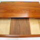 1960s teak chest of drawers with mirror, denmark