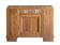 Buffet Art Déco en noyer sculpté et marbre noir