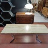 Travertine coffee table