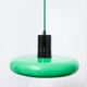 Green and black metal suspension, post-modern, 1980s.
