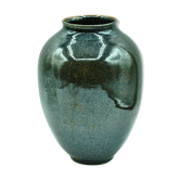 Vase enamelled speckled decoration