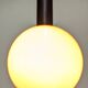 Orange opaline ball pendant light by Parscot, France circa 1970