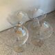 4 crystal champagne glasses