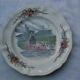 Cake service Sarreguemines Obernai: Dish + 6 dessert plates