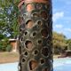 Vintage umbrella stand Sara Italy "copper blade"