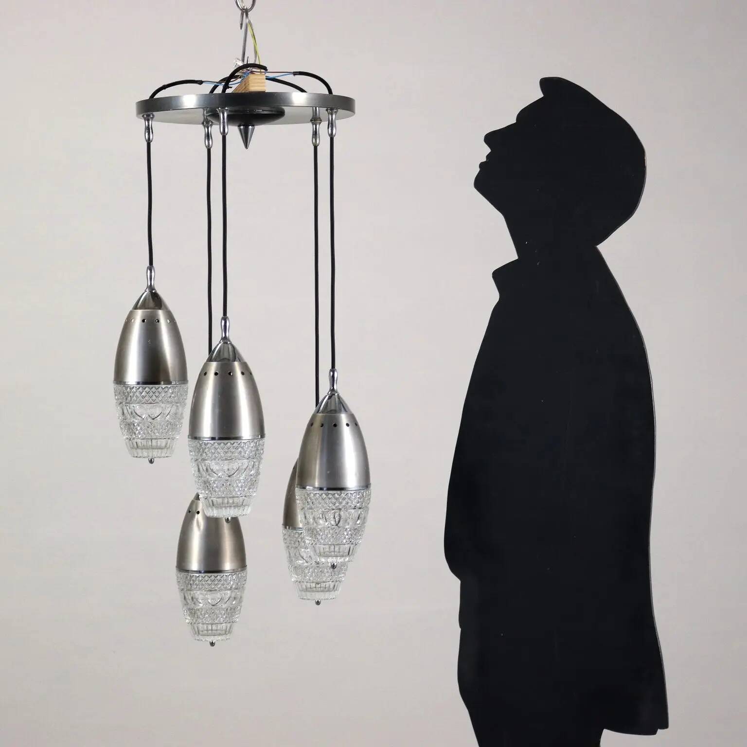 Glass lamp Italy 1960s
