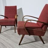 Vintage armchairs by Jaroslav Smidek, 1960s, Set of 2
