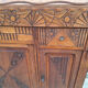 Buffet art déco plateau bois, meuble vaisselier ancien  Dimensions 142