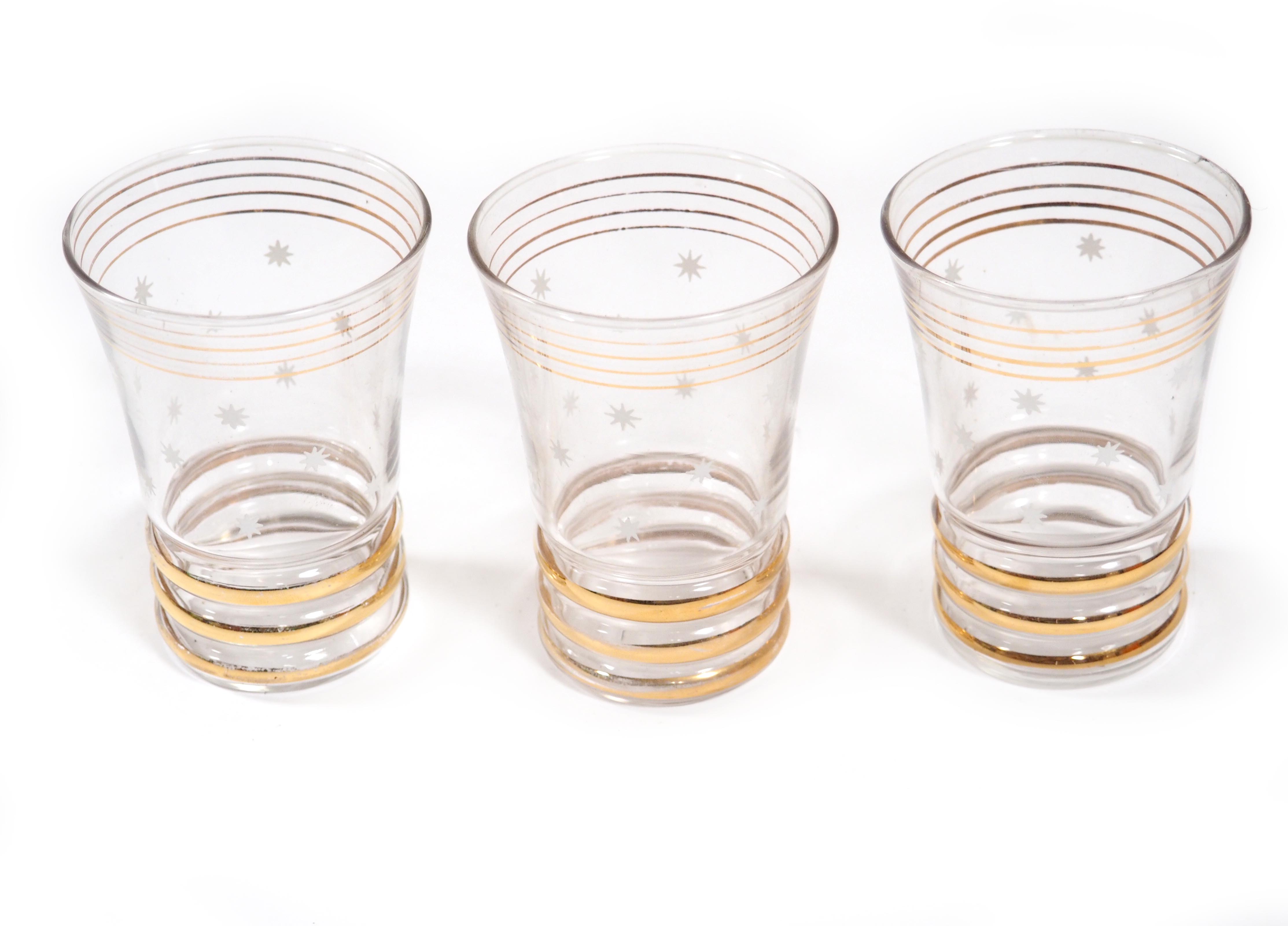 Lot of 3 old glasses