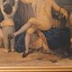 Gilded wall frame 15.5 x 19.5 cm, reproduction "the harvest" or "autumn" by goya