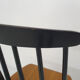 Chaise de salle à manger à dossier en fuseau, années 1950