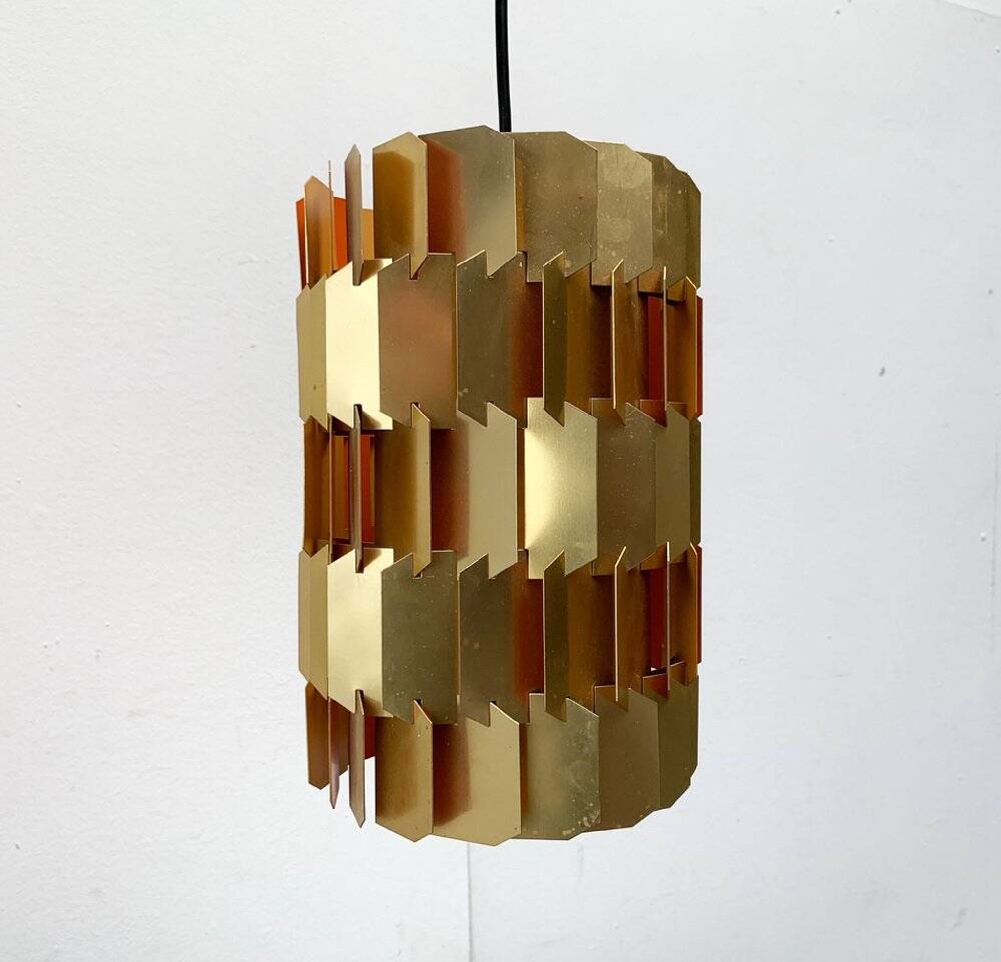 Danish Mid-Century Pop Facette Suspension by Louis Weisdorf for Lyfa, 1960s