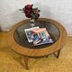 Mid Century Retro Vintage Round Coffee Table (Circa 1960–1970)  A stylish a