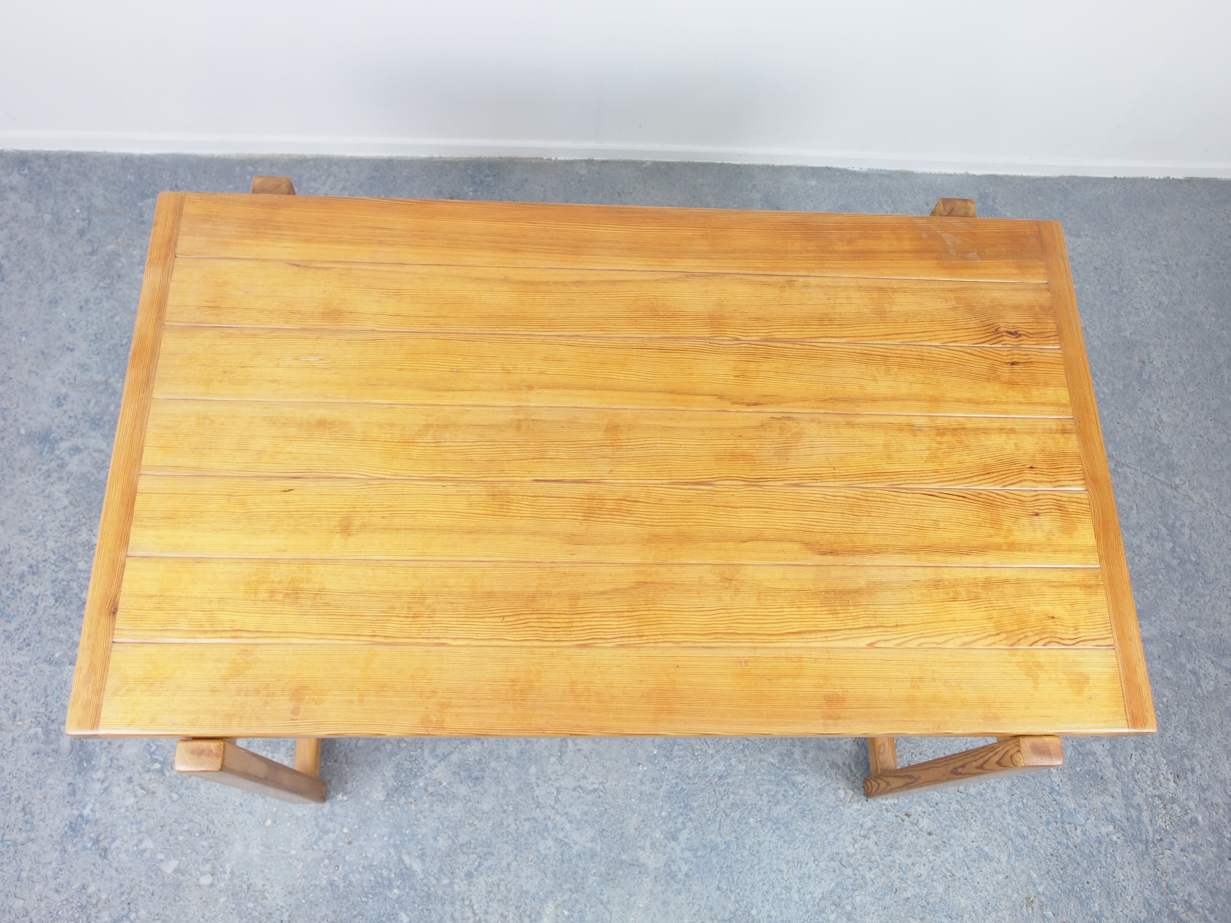 Vintage pine Scandinavian dinner set by Hugo Svensson for Bjarnums Mobelfrabiker