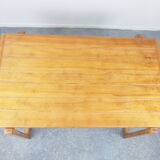 Vintage pine Scandinavian dinner set by Hugo Svensson for Bjarnums Mobelfrabiker