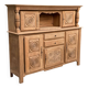 2-part Breton sideboard renovated in solid raw oak 200cm