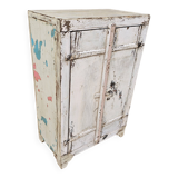 Ancien chevet - cabinet tribal en teck birman
