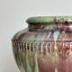 Large multicolored handmade ceramic plant pot