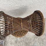 Pair of rattan stool