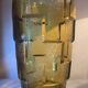 Vase from the 30s/40s with tiered smoked glass, beautiful strusturation and light catchment