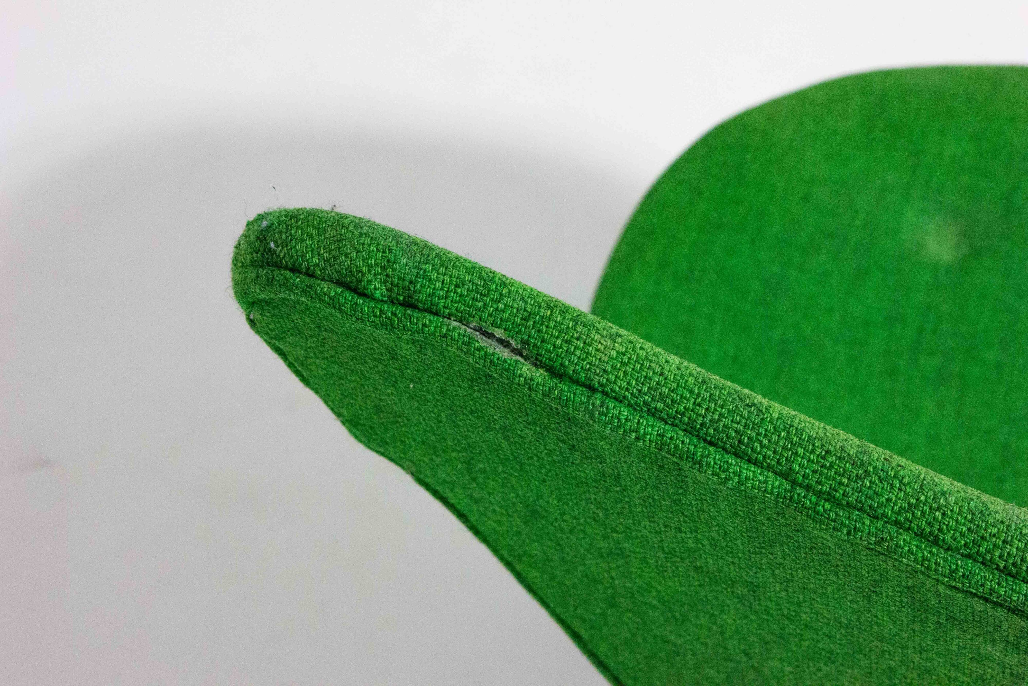 Set of 4 Fritz Hansen butterfly chairs in deep green fabric, 1980s