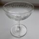 Lot of 5 champagne glasses engraved in 1920s crystal