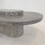 Magnussen Ponte Mactan Stone or fossil stone coffee table, 1980s