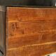 French provincial chest in carved and pegged solid oak, 18th century.