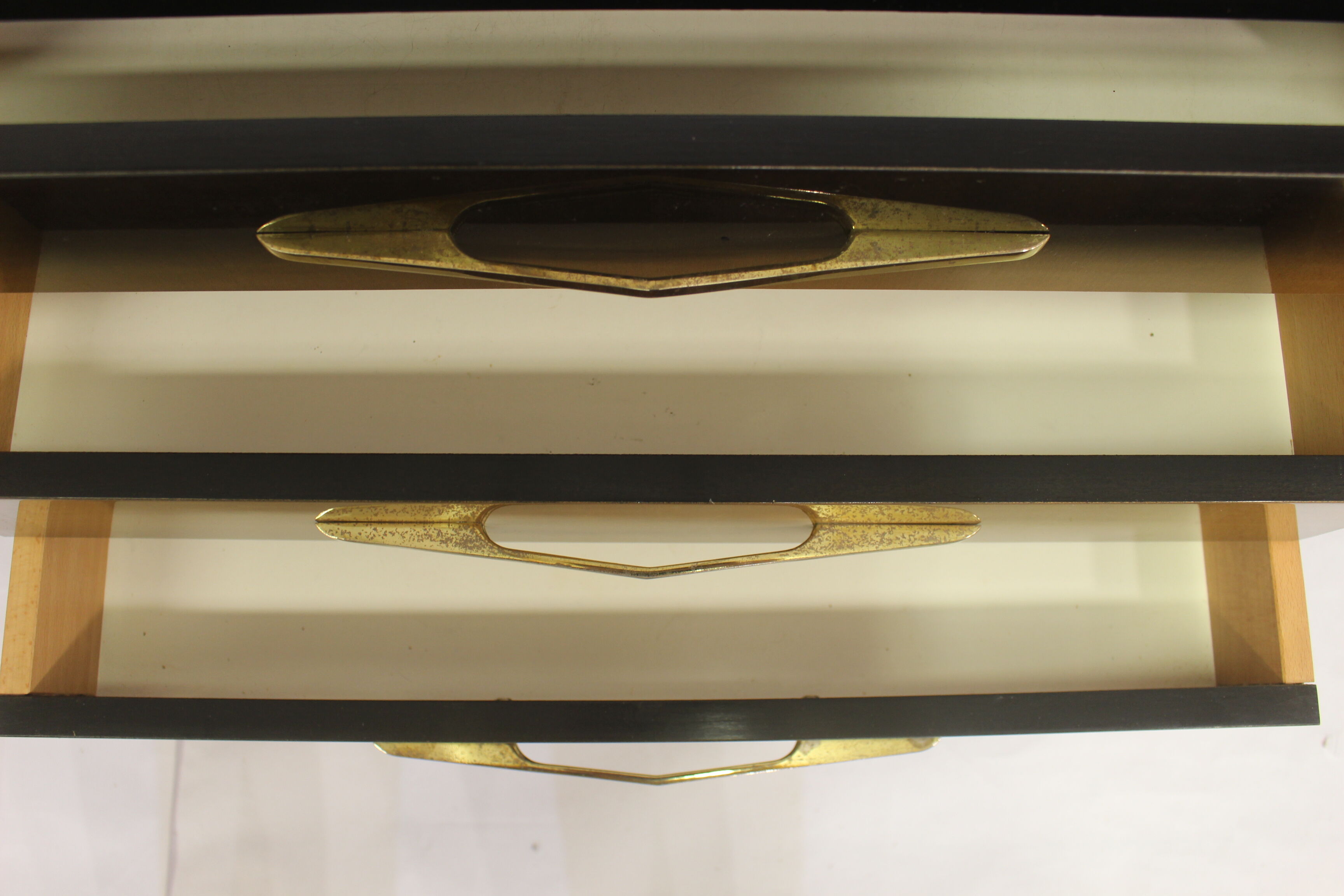 Sideboard wood varnished and dusted 50s