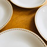 Flat porcelain plates by Sologne Larchevêque