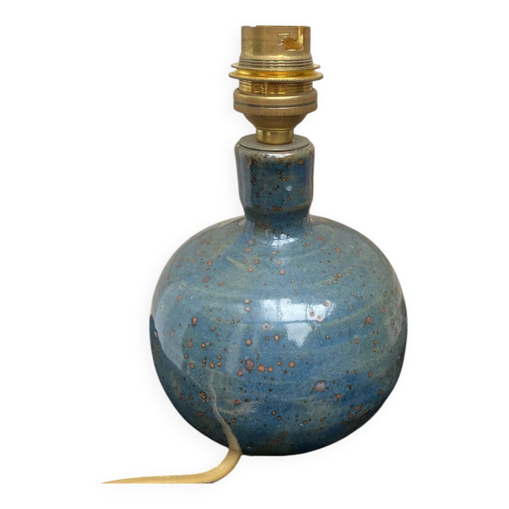 Enamelled stoneware lamp base
