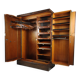1930s Compactom Gentleman’s Wardrobe Model No. 702 in Brown Oak