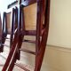 Folding wooden chairs and cannage