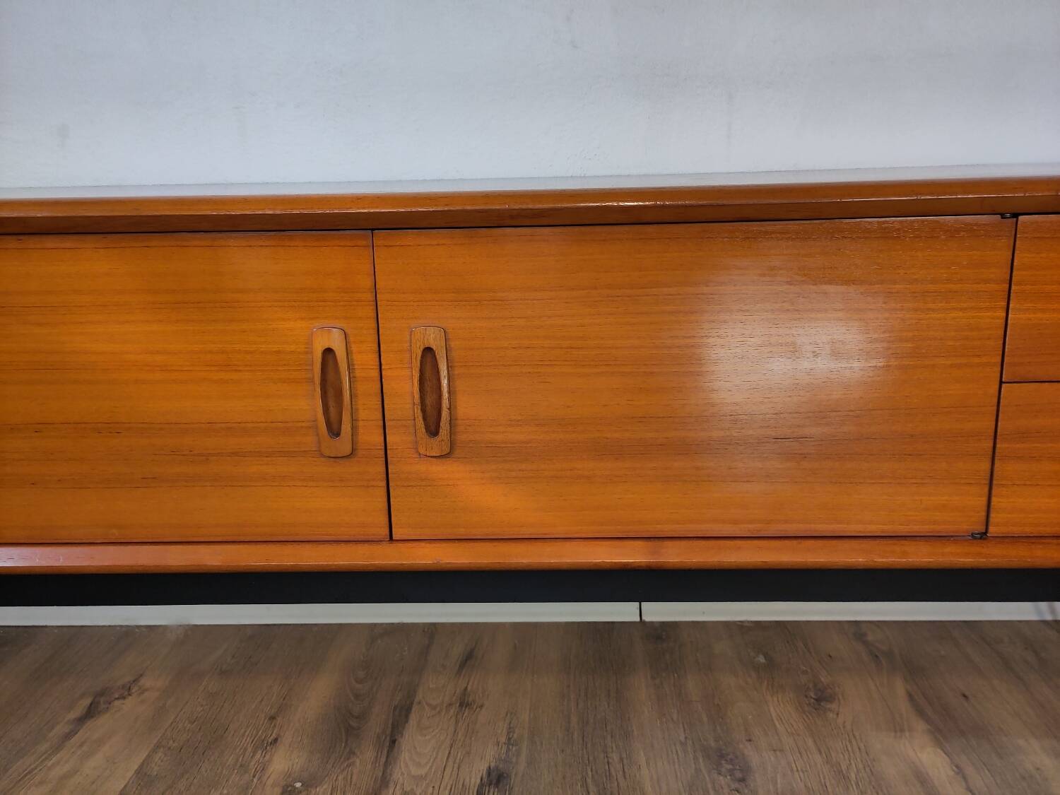 Scandinavian teak and metal sideboard