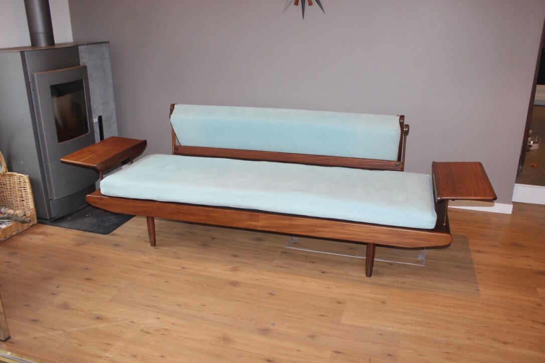 Daybed teak and copper, scandinavian style by Toothill