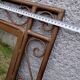 Antique mirror, large dimensions, solid wrought iron, mirror in very good condition.