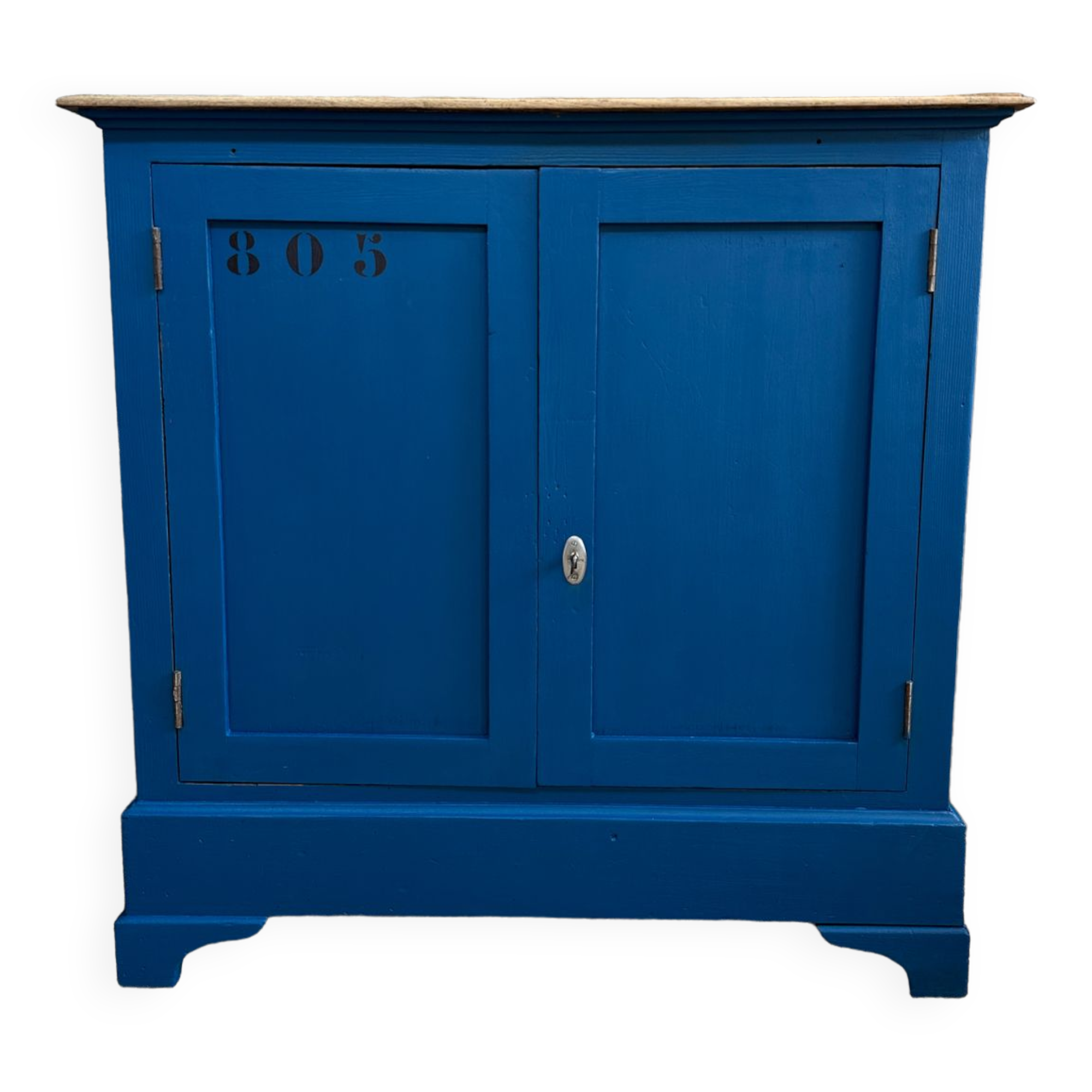 Royal blue handcrafted sideboard