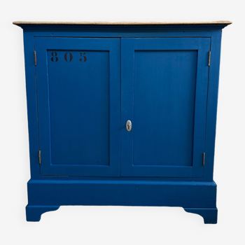 Royal blue handcrafted sideboard