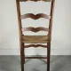 Rush seat chair in Country style / Provincial Louis XV