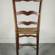 Rush seat chair in Country style / Provincial Louis XV