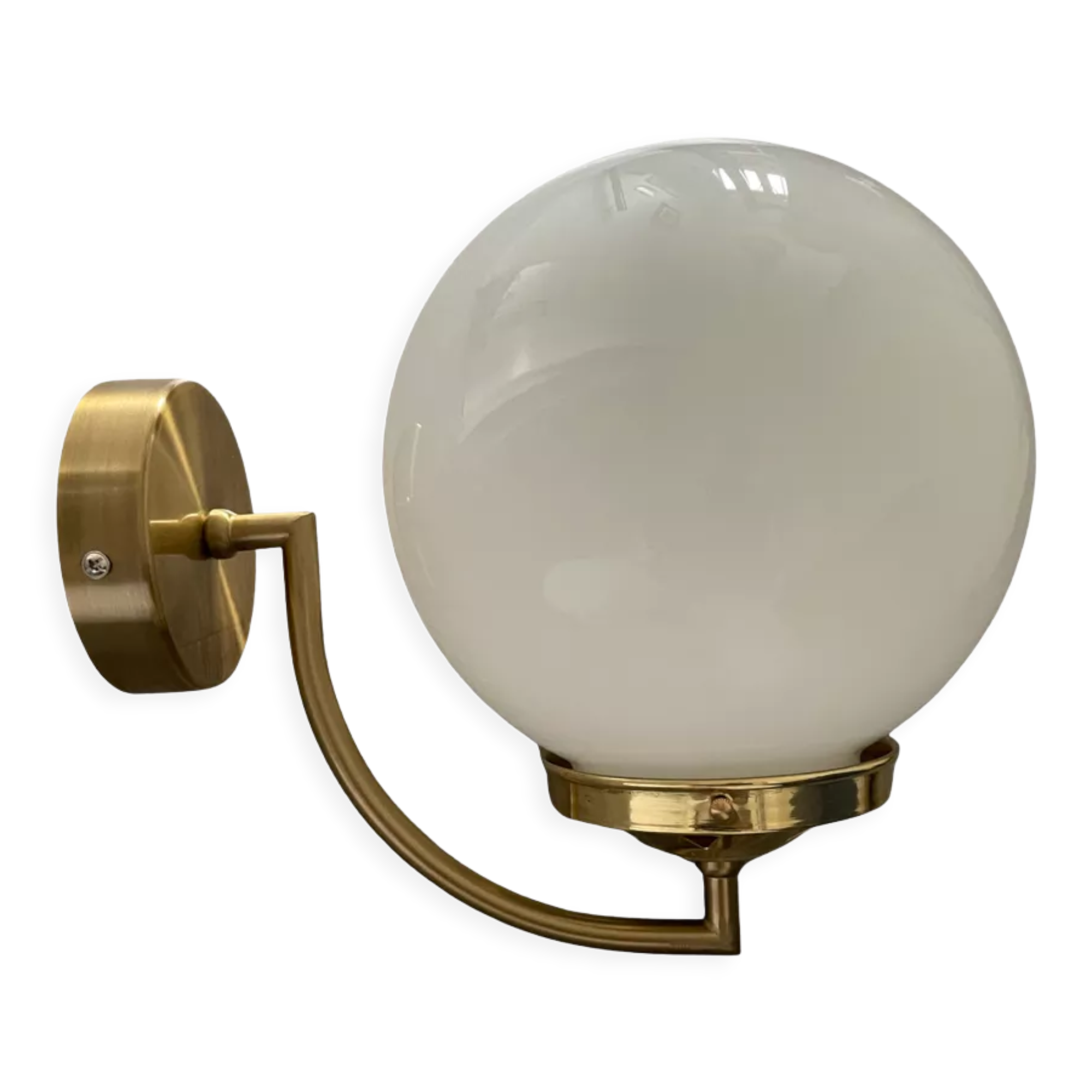 New electrified vintage globe wall lamp