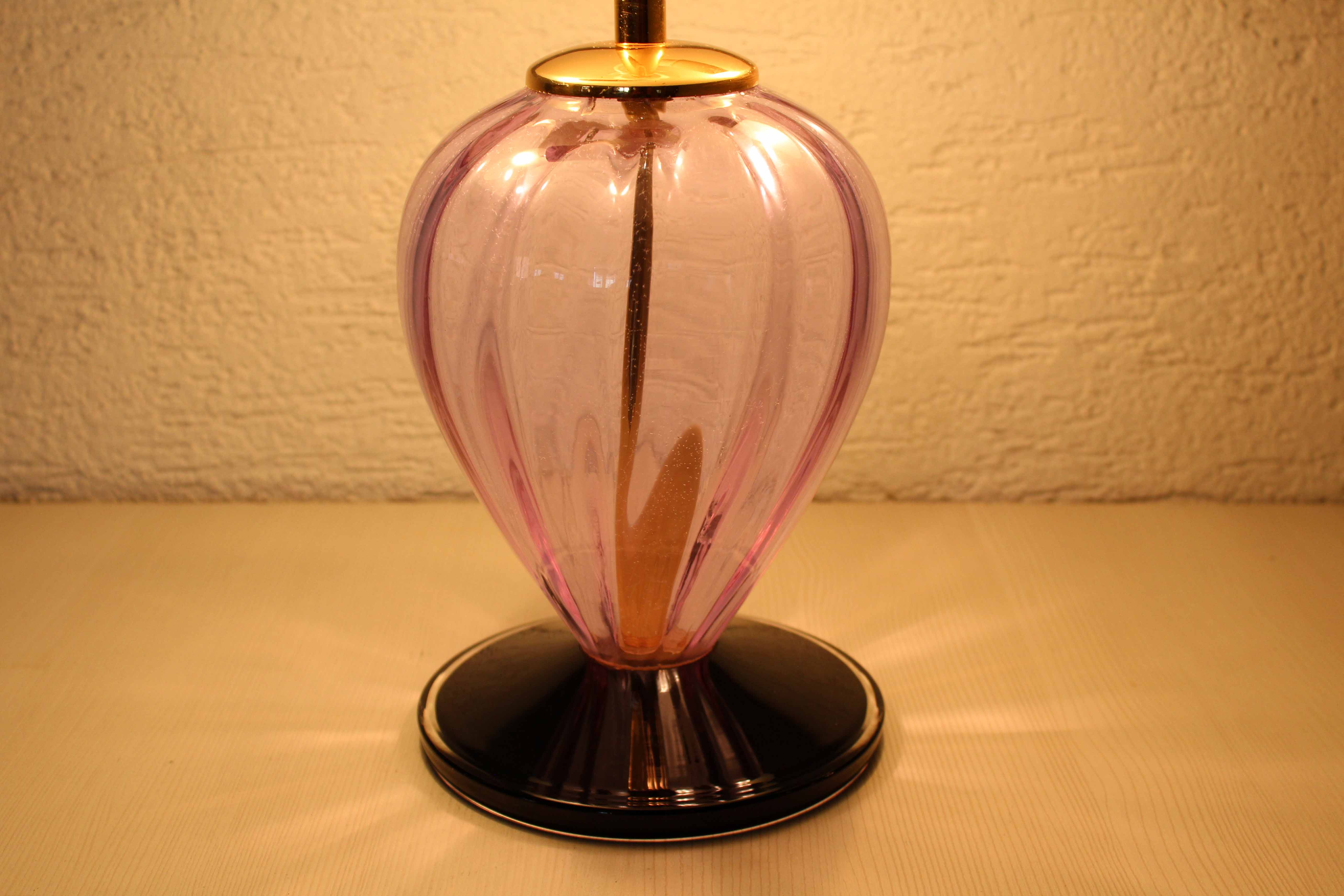 Table lamp in Murano glass
