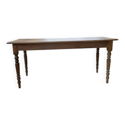 Table de ferme, bistrot en hêtre 1900