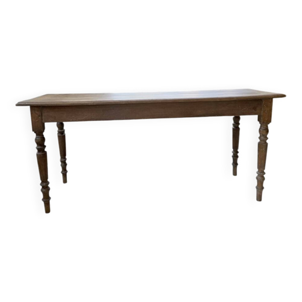 Table de ferme, bistrot en hêtre 1900