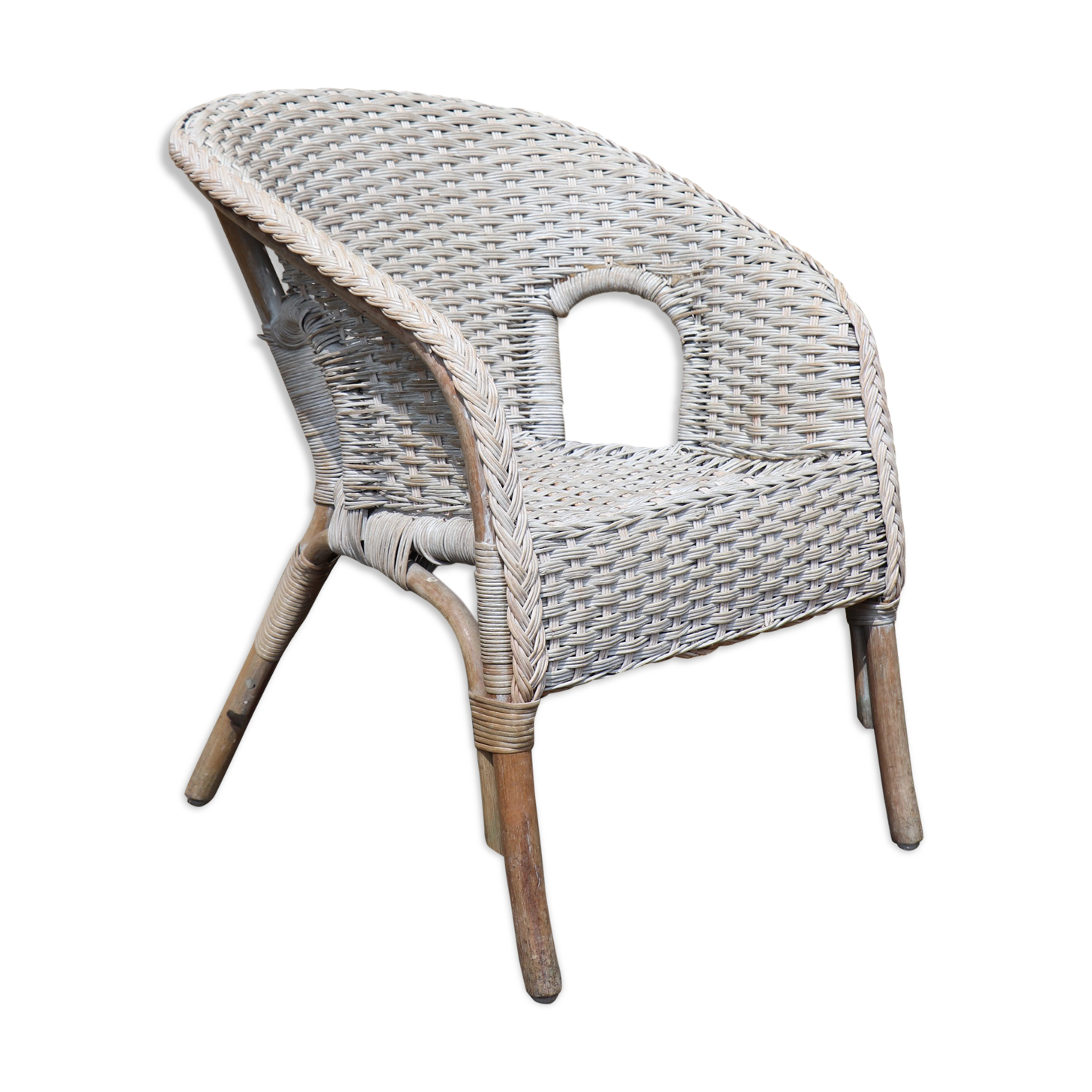 Garden wicker chair