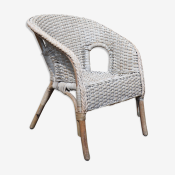 Fauteuil en osier de jardin