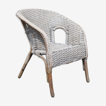 Garden wicker chair