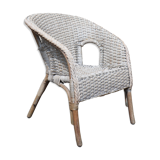Garden wicker chair
