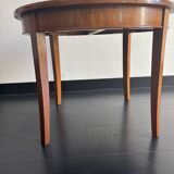 Vintage 1950 Hainke Germany round wooden coffee table - 61 cm